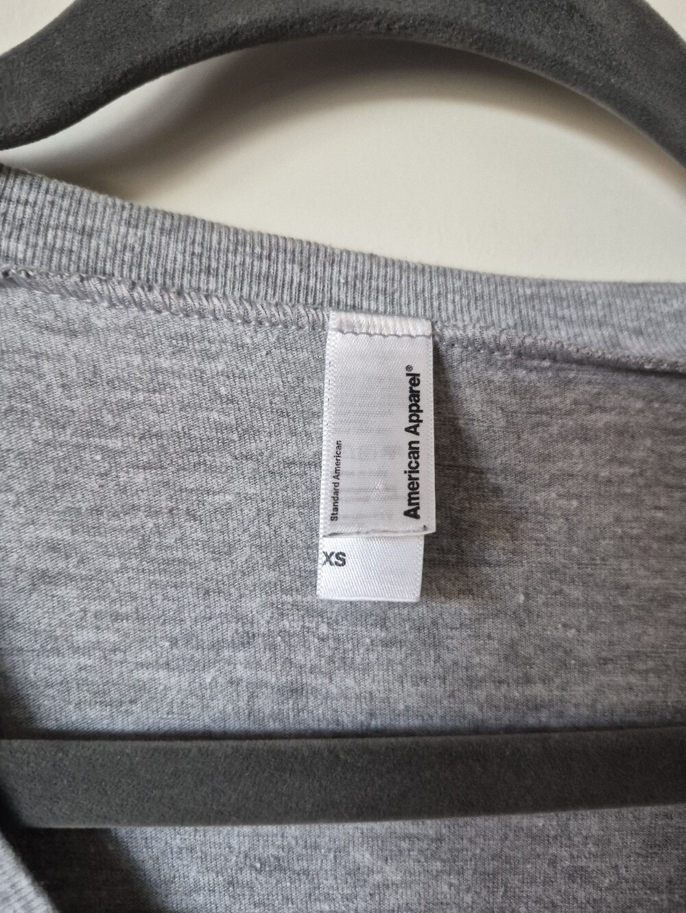 American Apparel Gray V-Neck Tee | Men Size XS - Picture 4 of 5